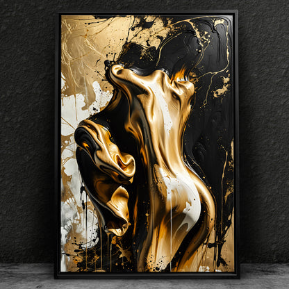 Schwarz und Gold Liebespaar