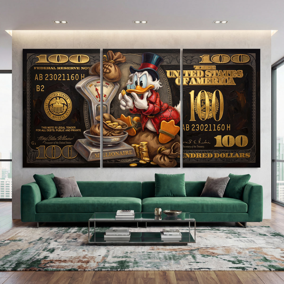 Scrooge McDuck 100 Dollars
