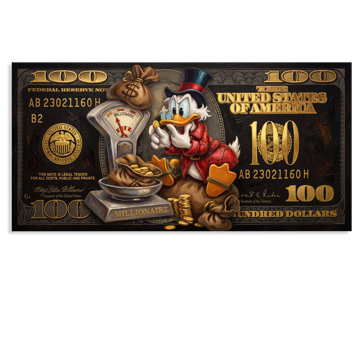 Scrooge McDuck 100 Dollars