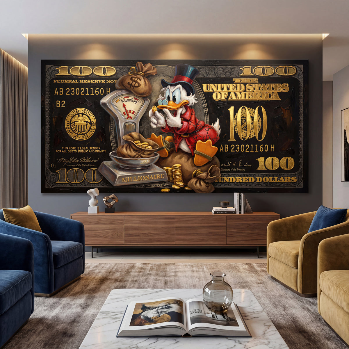 Scrooge McDuck 100 Dollars