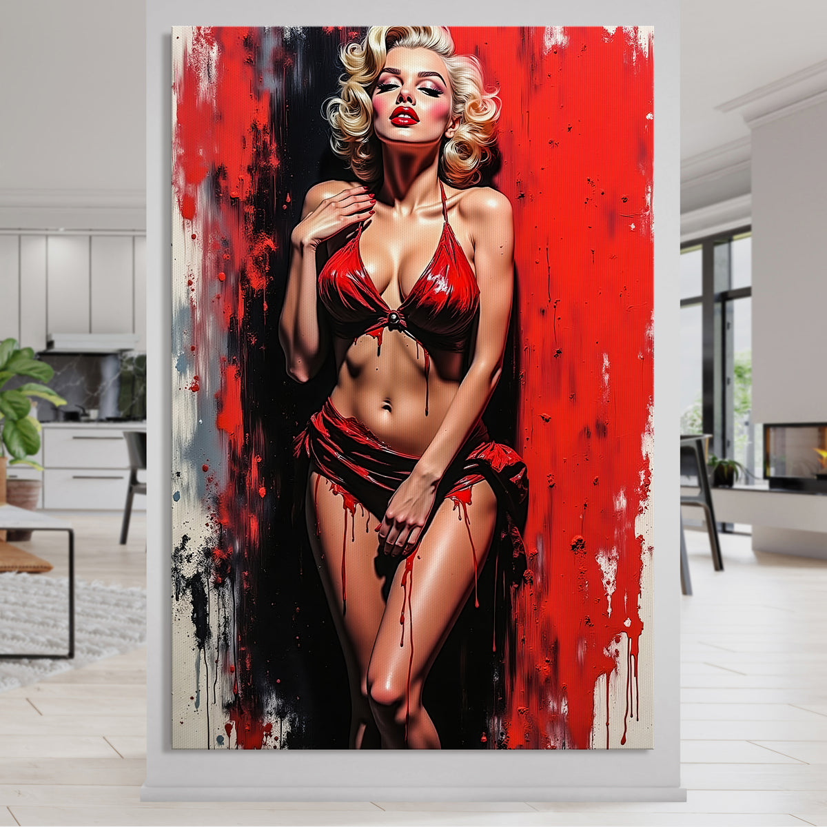 Monroe in Rot