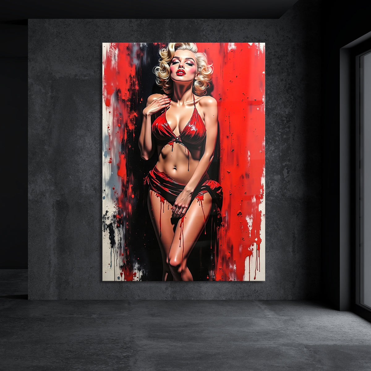 Monroe in Rot