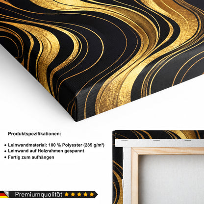 Schwarz und Gold Frauenakt Nr2