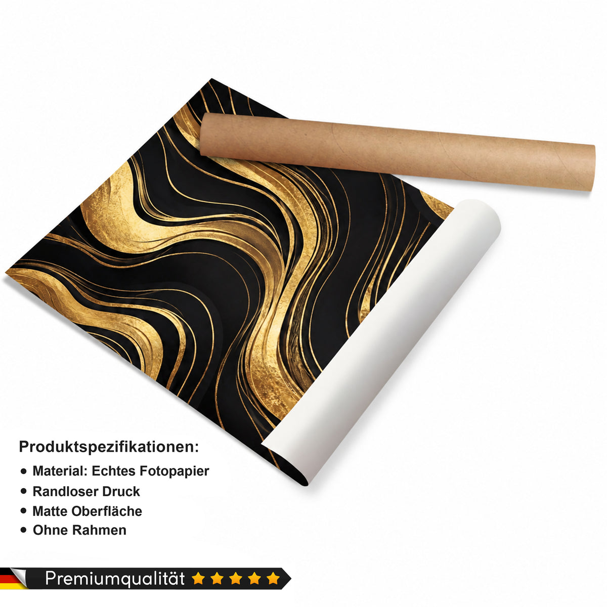 Schwarz und Gold Liebespaar